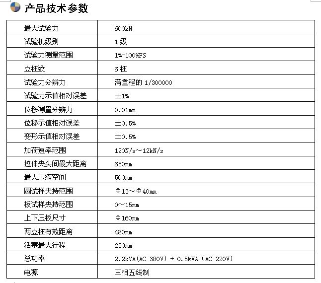 600KN微機(jī)控制電液伺服萬(wàn)能試驗(yàn)機(jī)